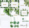 Eaasty 60 Sets Hawaiian Thank You Cards Mahalo Cards Watercolor Palm Leaves