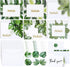 Eaasty 60 Sets Hawaiian Thank You Cards Mahalo Cards Watercolor Palm Leaves