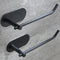 Hand Towel Holder, 2 Packs Black Self Adhesive Towel Bar, 6 3/10 Inch Towel Rack/Ring for Bathroom Kitchen