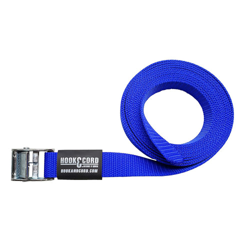 Straps & Buckles - Cinch Tie Down CAM Cargo Utility Lashing Straps, 1" Wide Heavy Duty Webbing, 2 PK