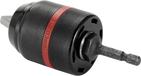 2-13mm Multi Quick Replacement Keyless Chuck, Keyless Oneway Hand Drill Chuck for Multiple Purposes
