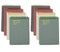 Yansanido 8 Pcs A6 Top Bound Spiral Notebook, 4 Color Thick Plastic Hardcover, 80 Sheets (160 Pages) College Ruled
