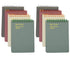 Yansanido 8 Pcs A6 Top Bound Spiral Notebook, 4 Color Thick Plastic Hardcover, 80 Sheets (160 Pages) College Ruled