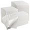 JMU 500 Pack Dental Bibs, 2-Ply Tissue 1-Ply Film, White Disposable Dental