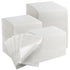 JMU 500 Pack Dental Bibs, 2-Ply Tissue 1-Ply Film, White Disposable Dental