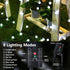 65FT 100LED 8 Joomer Solar String Lights Outdoor, Globe String Lights Lighting Modes, Waterproof Solar Powered Patio