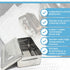 Stainless Steel Medical Dental Sterilizer Instrument Box, Organizer Storage Tray with Lid - 7L x 3W x 1.25H
