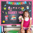 Classroom Candy Bulletin Board Decoration Set, Sweet Candyland Cutouts for Ice Cream Party Decor for School