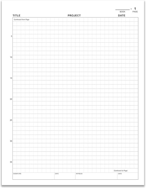 BookFactory Chemistry Lab Notebook - 75 Pages, 8.5" X 11", Scientific Grid Pages, Durable Translucent Cover