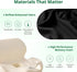 FuturaLoom Tailbone Memory Foam L-Shaped Seat Cushion with Lumbar Support & Adjustable Strap - Pain Relief for Office