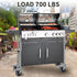 Set 4, 7/16 19/32 (7/16inch-brake, 3inch-440lbs) HOPES Utility Cart Caster Wheels of Rubber Swivel Casters with Grip