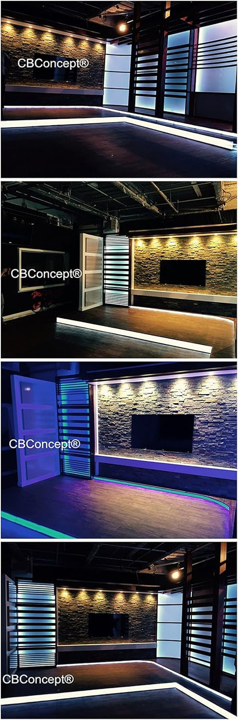 20 2100 6000K Dimmable, 110-120V 360 3528 CBConcept UL Listed, Feet, Lumen, Pure White, AC Flexible Flat LED Strip Rope