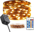 RUICHEN Dimmable Copper Wire 33 Ft 100 LED Fairy String Lights Plug