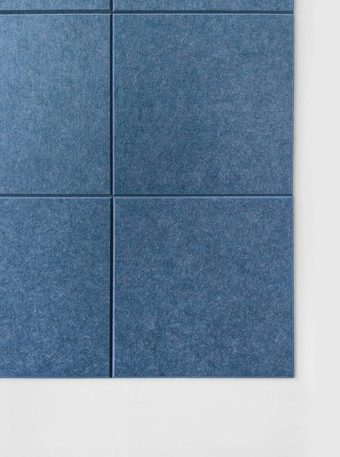 Large Cork Board Alternative - 12 Pack Felt Wall Tiles, 47"x35", Ocean Blue