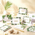 60 Sets Summer Eaasty Hawaiian Thank You Cards Mahalo Cards Watercolor Palm Leaves Hawaiian Note Card with White