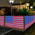 420 4th, American Flag Lights, Super Bright Lighted American Flag Net Light Waterproof US Flags String Light