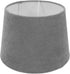 Modern Grey Fabric Lampshade for Table and Floor Lamp, 18.5cm Diameter Cloth