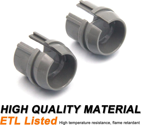 ISPINNER 25pcs 1/2 Inch Non-Metallic Cable Connectors, Labor Saving Snap Installation, Single Cable 14/2-10/3 AWG, Two Cables 14/2-12/2-14/3 AWG, ETL Listed
