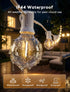 25Ft 27 Bulbs(2 Abeja LED Outdoor String Light, Patio Globe String Lights with Shatterproof LED Clear Spare), Hanging