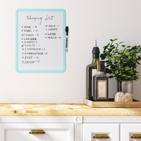 Mr. Pen Dry Erase Board, 14” x 11” Small White Board with Black Marker, Mint Green Frame for Home or Office