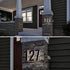 5 Inch House Numbers, Premium Quality ABS-Polymer, Backlit LED Illuminated Home Address Number