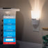Dimmable 45123, 1 Pack, GE Ultrabrite Sconce LED Night Light GEPlug-In, Energy Efficient, Dusk-to-Dawn Sensor