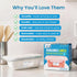 MESS Dissolvable Freezer Labels - 500-Pack Removable Stickers for Containers, Blank Food Storage, 1x2 in