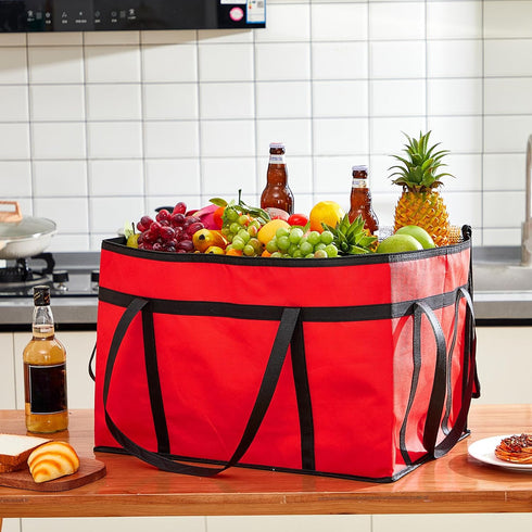 6 Commercial Maxcheck Pcs Insulated Bags for Food Delivery XXXL Large Capacity Hot Grocery Tote Bag Reusable Warming
