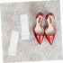 6pcs Cabilock Clear Acrylic Shoe Rack Elegant High Heel Sneaker Display Stand for Retail and Home Use Sturdy