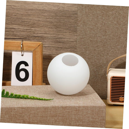 80mm Kisangel White Frosted Glass Globe Lamp Shade Replacement round Ball Globe Light Fixture Cover for Pendant Wall