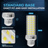 BlueStars 4 Pack 20W E26 E27 LED Corn Light Bulbs, 150W Equivalent, 6500K Cool Daylight White, 1600 Lumens