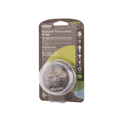 RKP503 120-Volt NSi Industries, LLC TORK Outdoor Twist-Lock Photocontrol With Time Delay - Controls Lighting Dusk