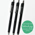 SAKURA Mechanical Pencil 0.5 mm with 3 Eraser Refills, Fixed Sleeve for Rulers - Black