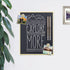U Brands Magnetic Chalkboard, 11"x14", Gold Metal Frame, Premium Matte Surface, Includes Chalk Pencils and Magnets by U Brands
