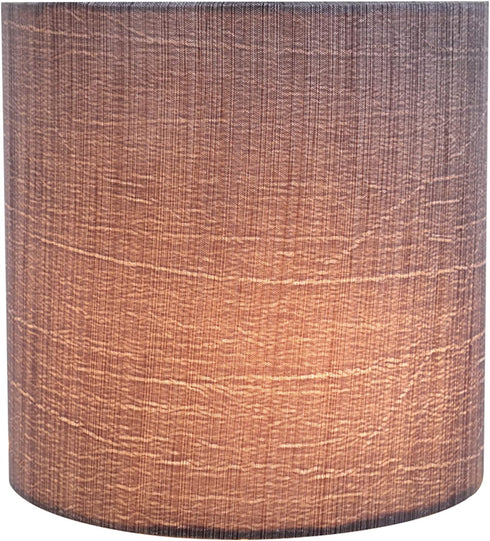 Aspen Creative 31193A 5" 5" 5" Small Clip-On Drum Lamp Shade in Grey and Black, Top x Bottom x Slant Height