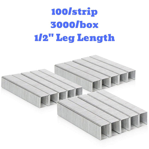 Mr. Pen Heavy Duty Staples, 3000 pcs, 100 Sheet Capacity, 1/2-Inch Leg Length for Heavy Duty Staplers