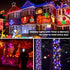 33ft 100 Dimmable Brizled Christmas String Lights, LED Color Changing Christmas Lights with Remote, RGB Christmas Tree