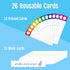 Daily Schedule Pocket Chart, Classroom Charts with 13+1 Pockets, 13 Double-Sided Reusable Colored Cards (Black, 13” x