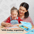 Enday Pencil Box Blue, Utility Storage Organizer for School Office Supplies, Available in Colors