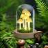QUELIEN Mushroom Lamp,Mothers Day Mom Gifts for Mom,Light Up Mushroom in Glass Dome,Birthday Party Decorations,Ideal