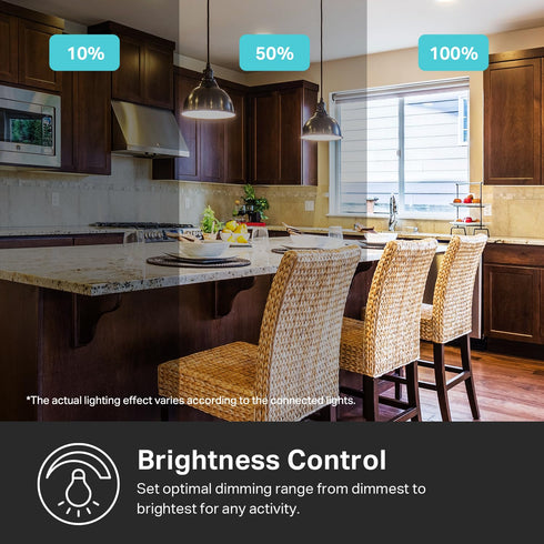 Kasa Smart Dimmer Switch HS220, Single Pole, 2.4GHz Wi-Fi Light Switch Compatible with Alexa and Google Home
