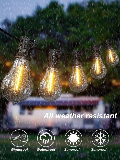 36FT 22 dimmable Bulbs 2200K, Wedding,Party,Holiday,Backyard,2200K DAMAING LED String Lights Outside Weatherproof Patio