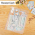 KTRIO 12 Pack Zipper Binder Pocket, Letter Size Clear PVC Loose Leaf Pouch for 3 Ring Binder Document Storage