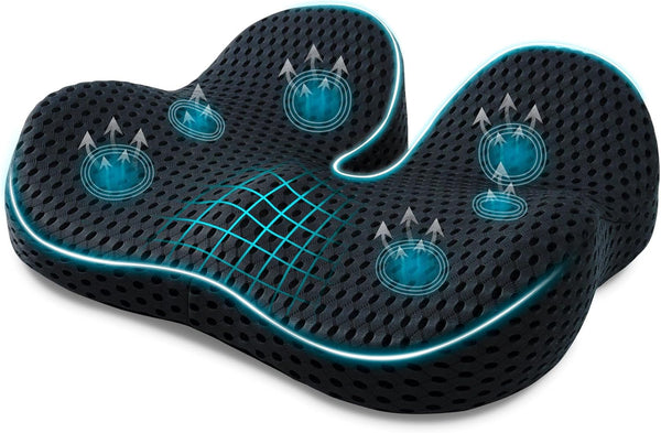 Ergonomic Memory Foam Seat Cushion Hemorrhoid Pillow for Hip Sciatica and Tailbone
