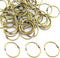 XMHF 50pcs 1-inch Book Rings, Metal Loose Leaf Binder Ring Clips for Notebook and Planner