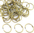 XMHF 50pcs 1-inch Book Rings, Metal Loose Leaf Binder Ring Clips for Notebook and Planner