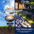 10 Pack SOLPEX Solar Ground Lights Outdoor Waterproof, Solar Powered Pathway Lights, Landscape Lighting for Garden