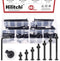 Hilitchi M6 140Pcs Black Hex Socket Head Screws Bolts Barrel Nuts Hardware Assortment
