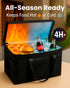 Commercial, Bodaon Insulated Food Delivery Bag with Included Baseboard, Heavy-Duty Thermal XXXL Cold/Hot Lunch Warmer