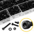 645 Pieces M4 Screws Nuts and Bolts Set, Hex Socket Head Cap Screws Assortment Kit, 10.9 Grade